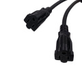 3 Prong 5-15P to 5-15R Multi Outlet Y Splitter Power Cord